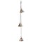 Pyramid Temple Bells with Jute Rope Swag Decorative Holiday Decor Antique Brass Gold 38.5 in H x 2.5 in L x 2.5 in W